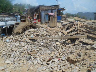 ネパール大地震・ゴルカの被害